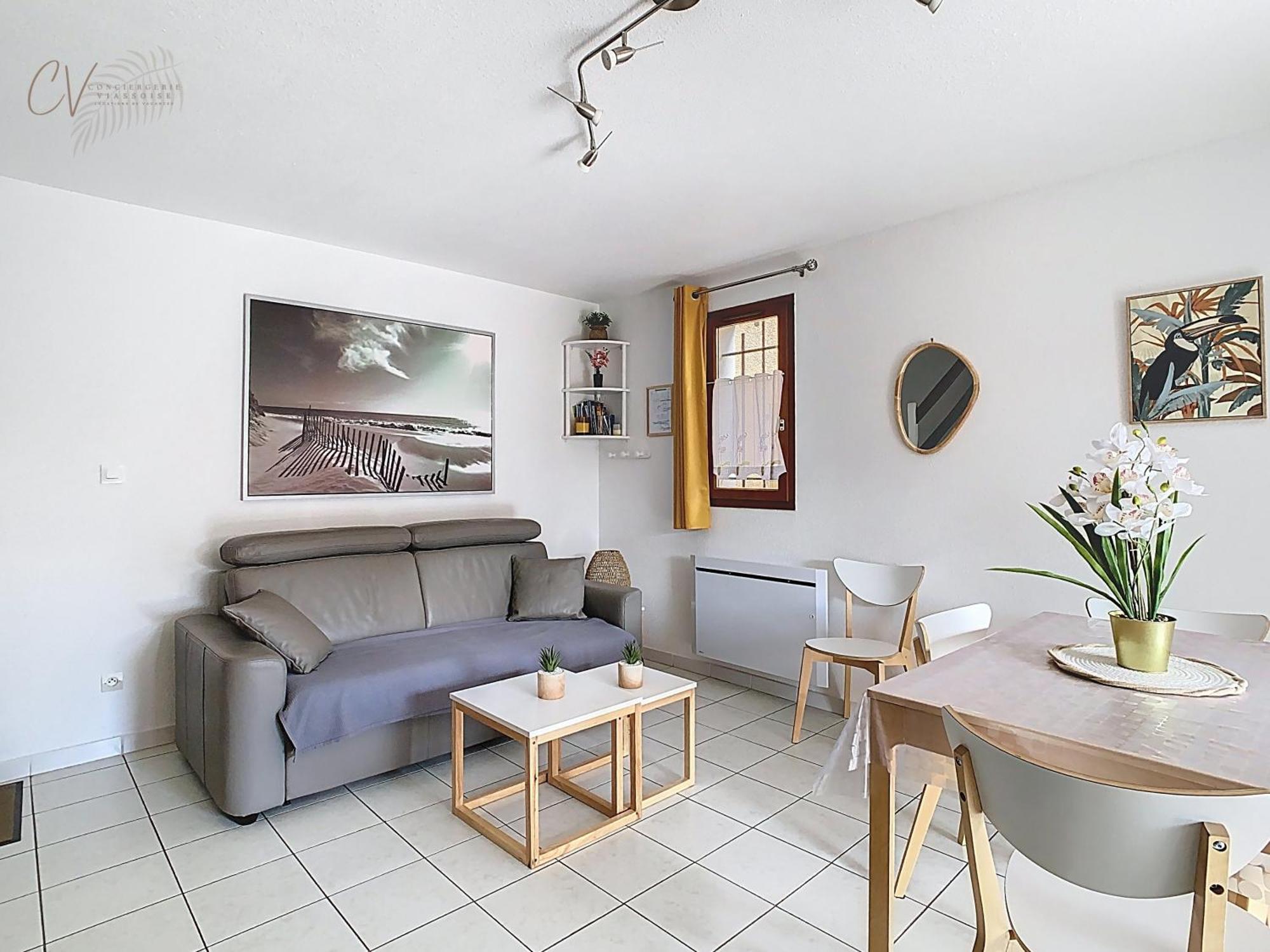 Petit Coin De Paradis Dans Residence Avec Piscine 비아스 외부 사진